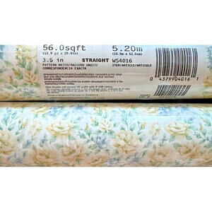 Vtg Imperial Wallpaper  Pre-pasted 2 Double Rolls Small Cottage Core Floral